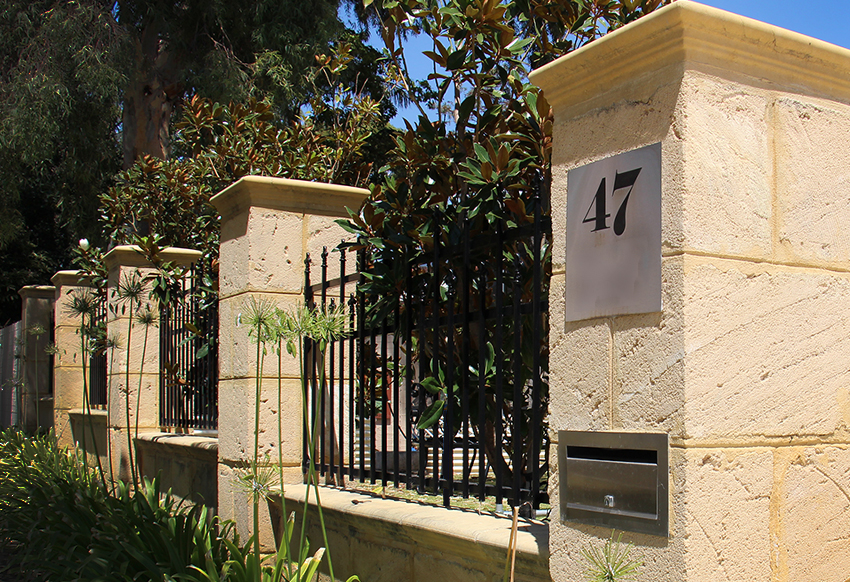 Natural Limestone Fence