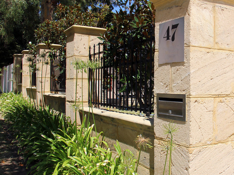 Natural Limestone with Sandstone Piers