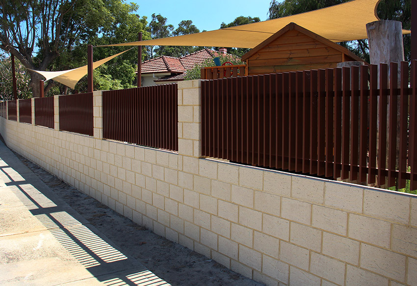 Face Brick Fence